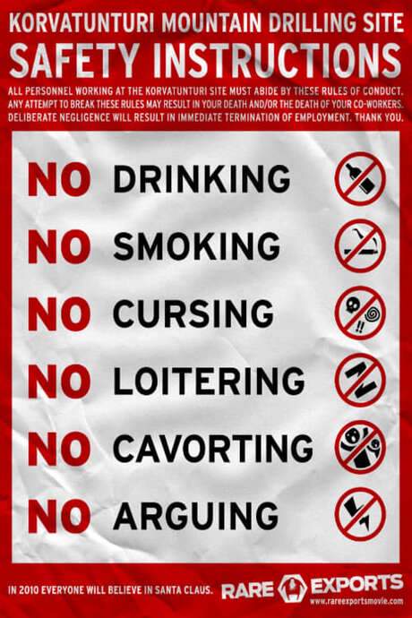The Official Rare Exports Inc. Safety Instructions 2005